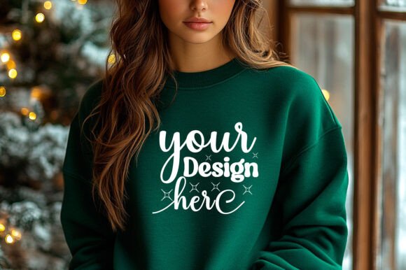 Christmas 18000 Sweatshirt Mockup 40 Graphics