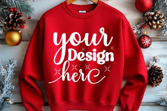 Christmas 18000 Sweatshirt Mockup: Graphics