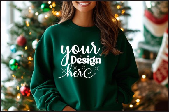 Christmas Gildan Sweatshirt Mockup 40: Premium Graphics for Product Mockups