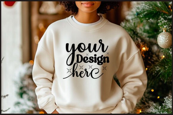 Christmas Gildan Sweatshirt Mockup 49 Graphics