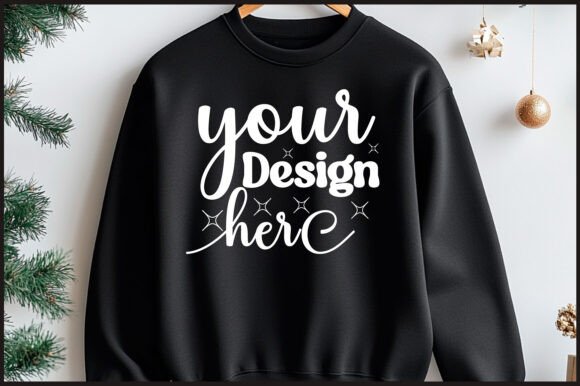 Christmas Hanger Sweatshirt Mockup 10 Graphics