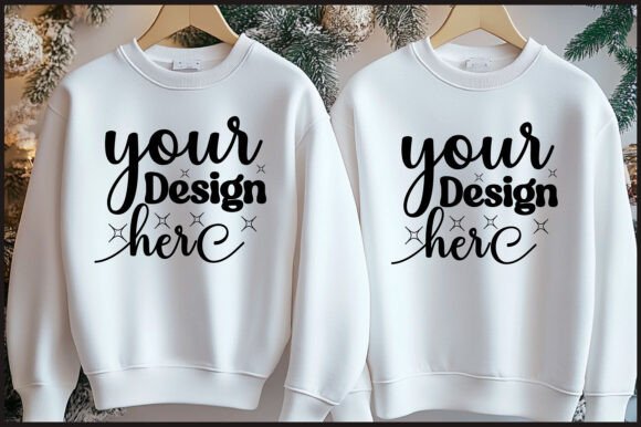 Christmas Hanger Sweatshirt Mockup 103 Graphics