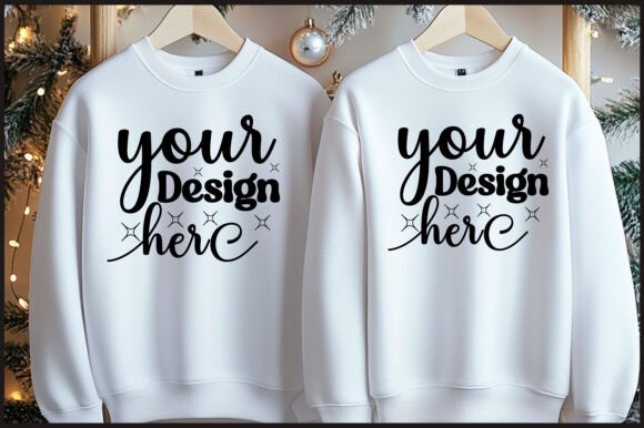 Christmas Hanger Sweatshirt Mockup 112 Graphics