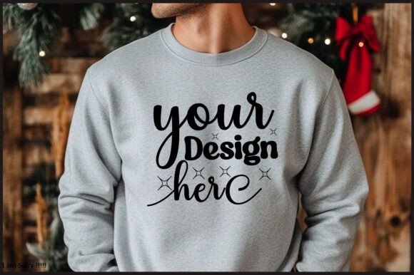 Christmas Men Sweatshirt Mockup 111: Graphics for Product Mockups