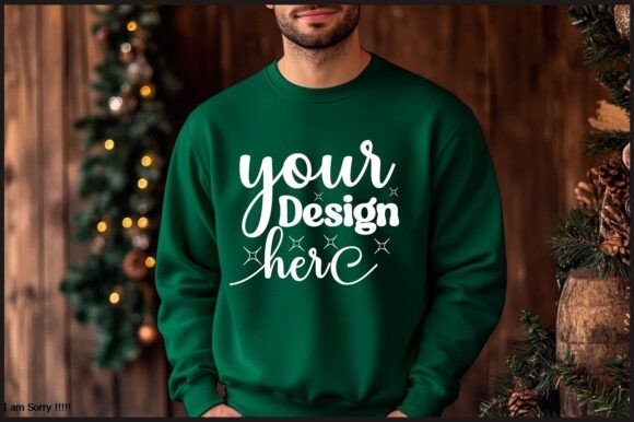 Christmas Men Sweatshirt Mockup 57: Graphics for Product Mockups