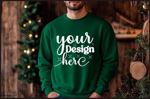 Christmas Men Sweatshirt Mockup 59: Graphics for Product Mockups