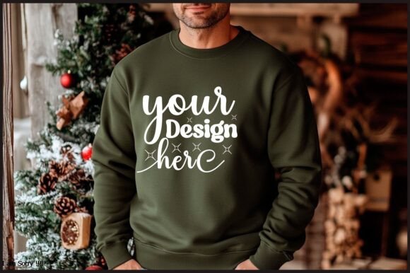 Christmas Men Sweatshirt Mockup 65 Graphics Review