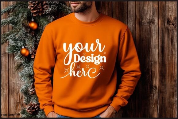 Christmas Men Sweatshirt Mockup 88 Graphics Review