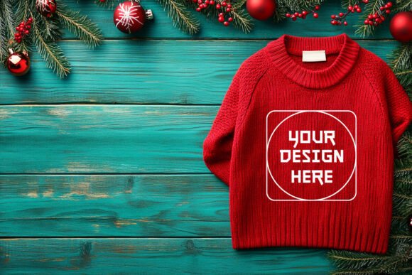 Christmas T-shirt Mockup: Graphics for Product Mockups