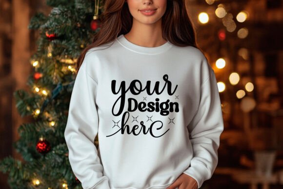 Christmas Women Sweatshirt Mockup 82 Graphics Review