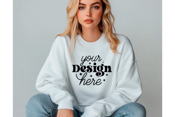 Gildan 18000 Sweatshirt Mockup 57 Graphics