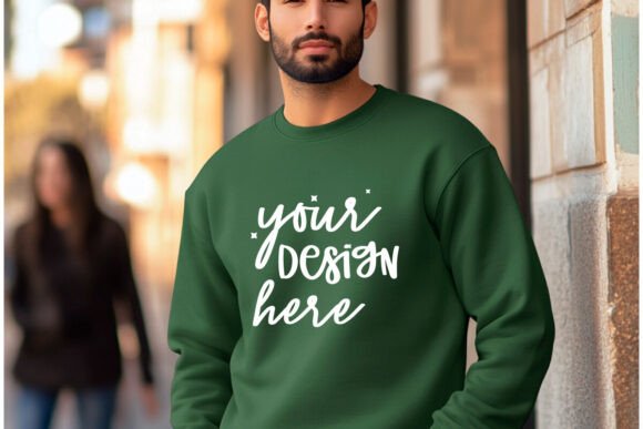 Gildan 18000 Sweatshirt Mockup: Premium Graphics