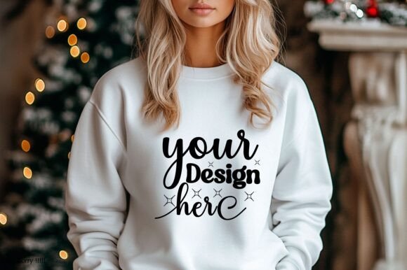 Gildan Christmas Sweatshirt Mockup 166 Graphics Review