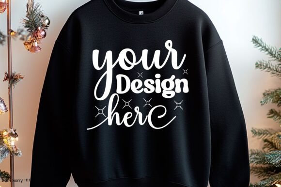 Happy New Year Sweatshirt Mockup 21 Graphics Review