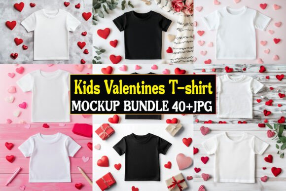 Kids Valentine’s Mockup: Graphics & Product Mockups