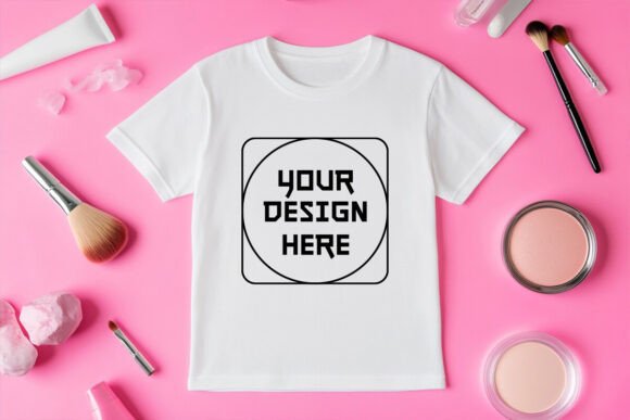 Makeup T-shirt Mockup: Graphics for Product Mockups