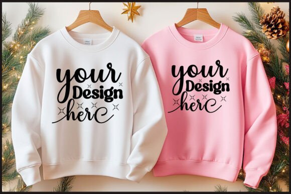 Reviewing Christmas Hanger Sweatshirt Mockup 77 Graphics