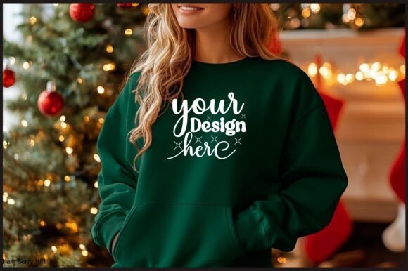 Reviewing Christmas Women Sweatshirt Mockup 44