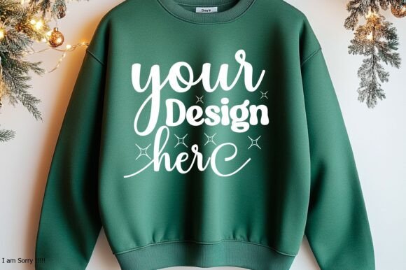 Reviewing Happy New Year Sweatshirt Mockup 45