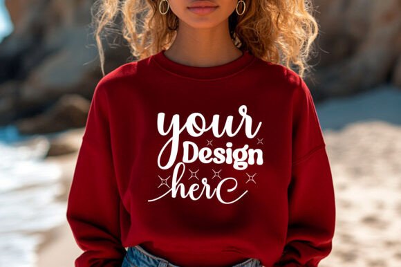 Summer Women Sweatshirt Mockup 67 Graphics