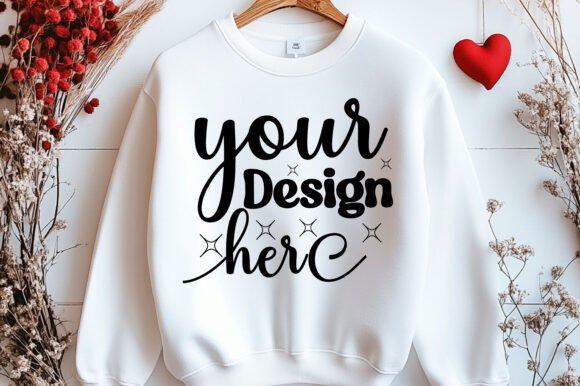 Valentine Day Sweatshirt Mockup 122 Graphics