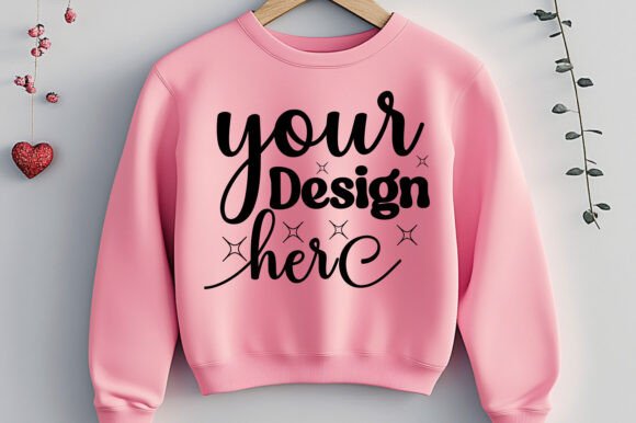 Valentine Day Sweatshirt Mockup 58 Graphics
